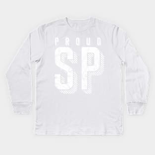 Proud SP Distressed Kids Long Sleeve T-Shirt